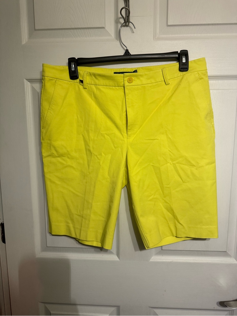 Woman’s Ralph Lauren  Bright Yellow Bermuda Long Shorts